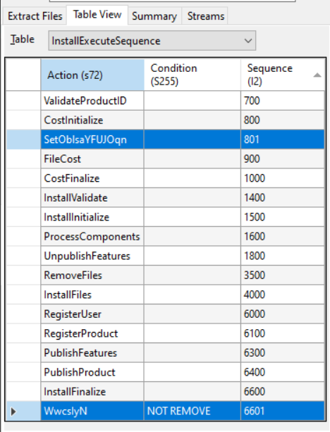 msi-installExecuteSeq-table