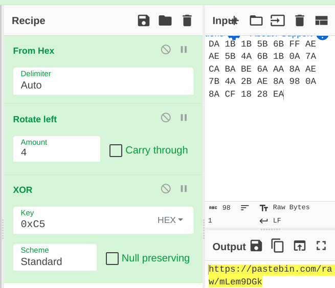 cyberchef recipe for decrypting url_1